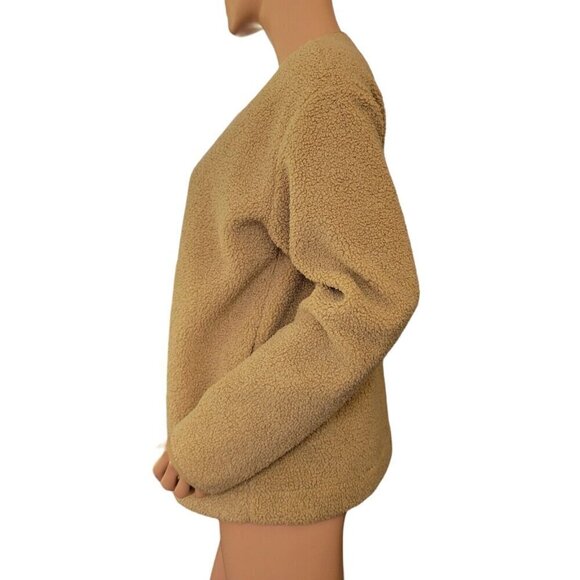 Joie Jacket Womens Small Teddy Coat Cozy Sherpa Camel Tan - Picture 3 of 15